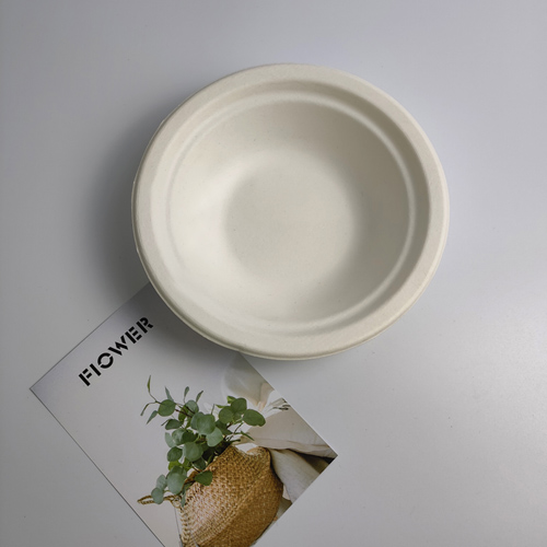 Classical Sugarcane Bagasse Soup Bowl 400ml