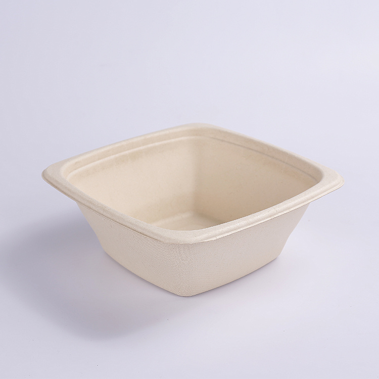 bagasse 32 အောင်စ စတုရန်းဗူးများ