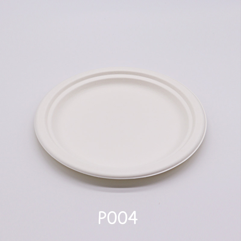 တစ်ခါသုံး ၆ လက်မ Bagasse Pulp Plate